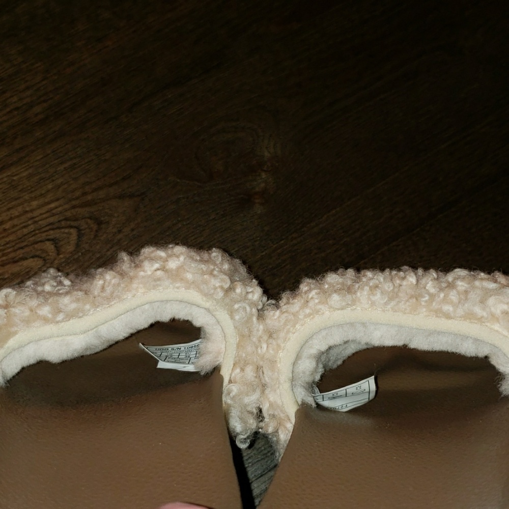 New Ugg Royale Natural Toscana Fur Curly Shearling Slide Slippers Size 8 - Picture 9 of 12